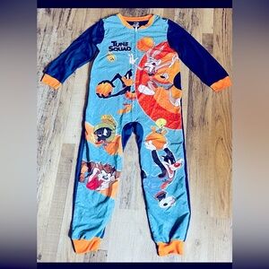 Space Jam Tune Squad Bugs Bunny Boys Looney Tunes One Piece Suit Pajama - Size 8